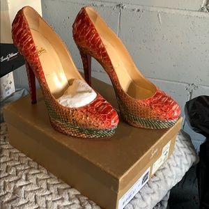 Christian Louboutin Bianca  python Jamaica